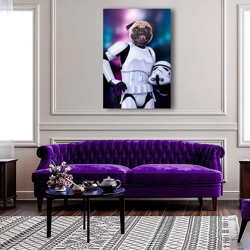 Storm Trooper Star Wars - Custom Pet Portrait